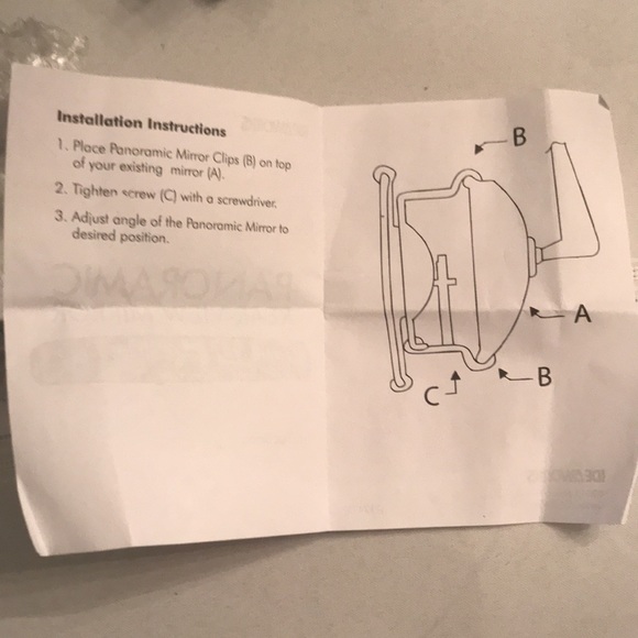 IDEAWORKS 17”curved surface 20/20 VISION PANORAMIC REAR-VIEW MIRROR. - Picture 12 of 12